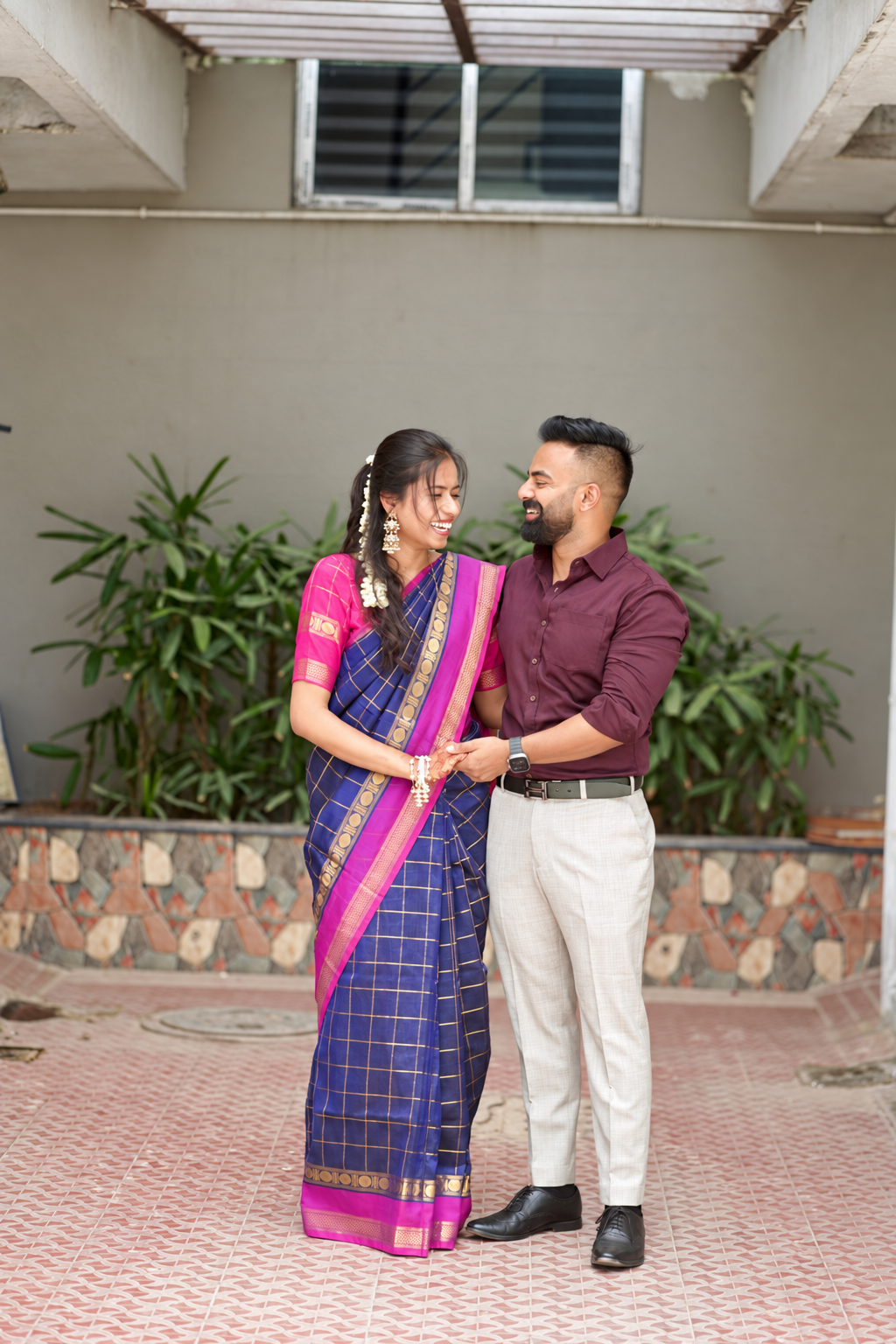 Rhea & Joshua together at their engagement